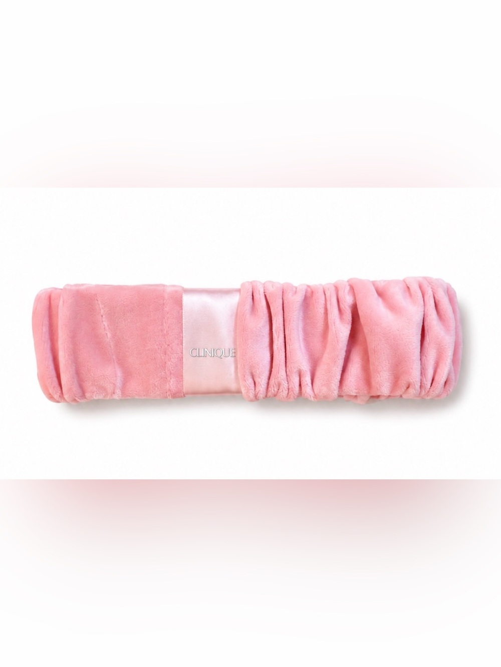 NWOT Clinique Pink Plush Spa Makeup Headband